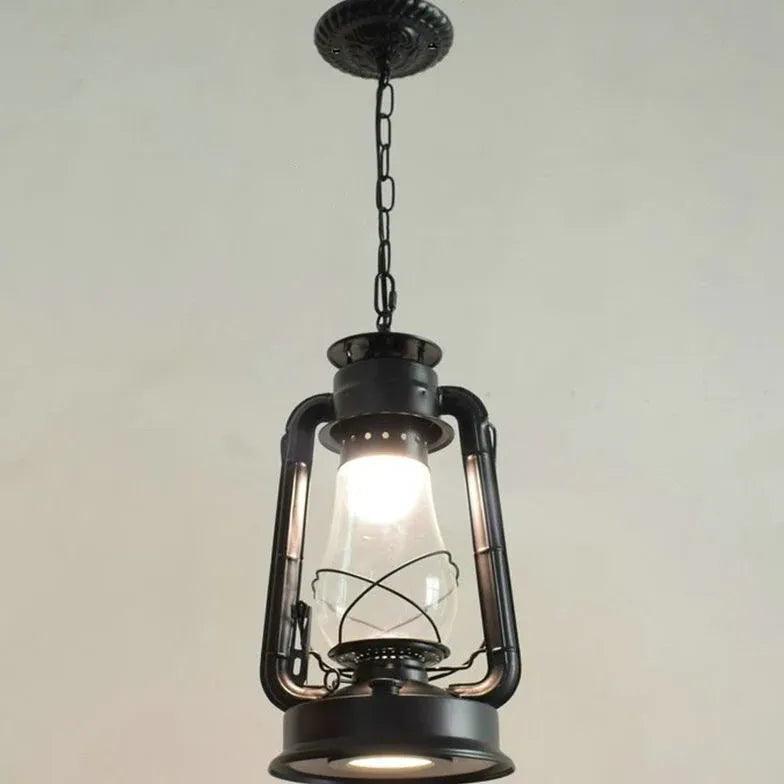 Lantern-Shaped Vintage Industrial Pendant Light - Clowas