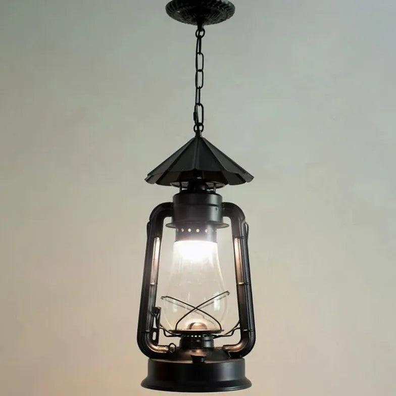 Lantern-Shaped Vintage Industrial Pendant Light - Clowas