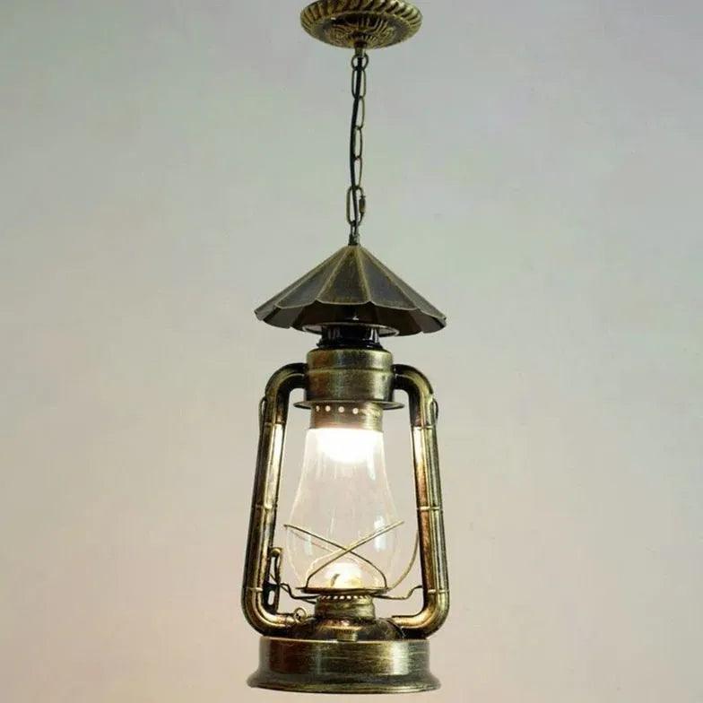 Lantern-Shaped Vintage Industrial Pendant Light - Clowas