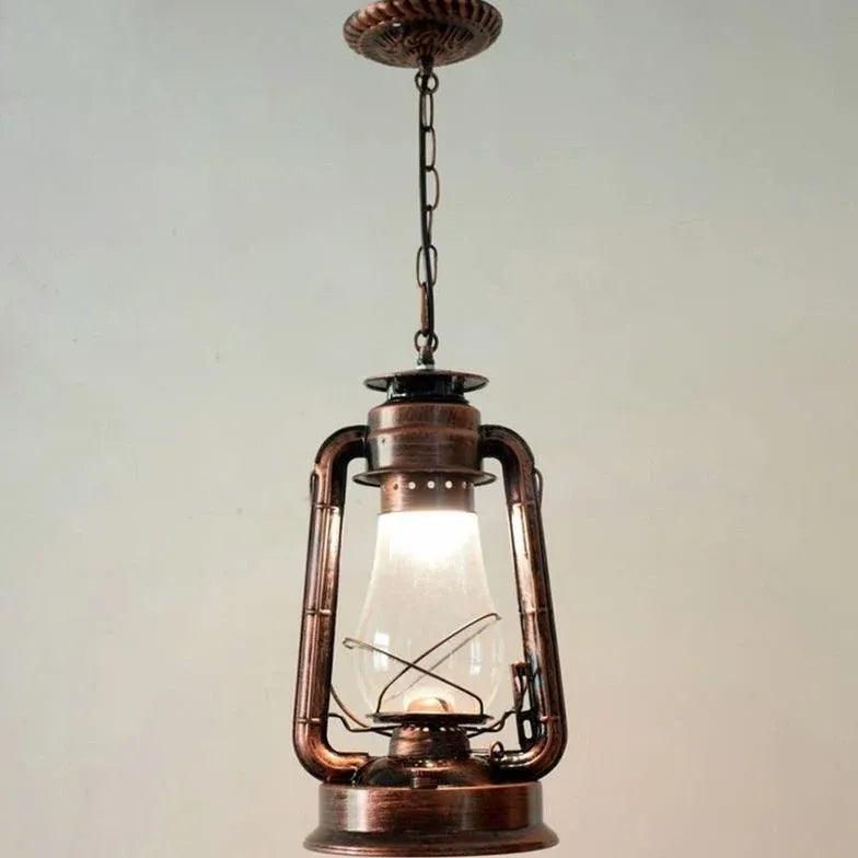 Lantern-Shaped Vintage Industrial Pendant Light - Clowas
