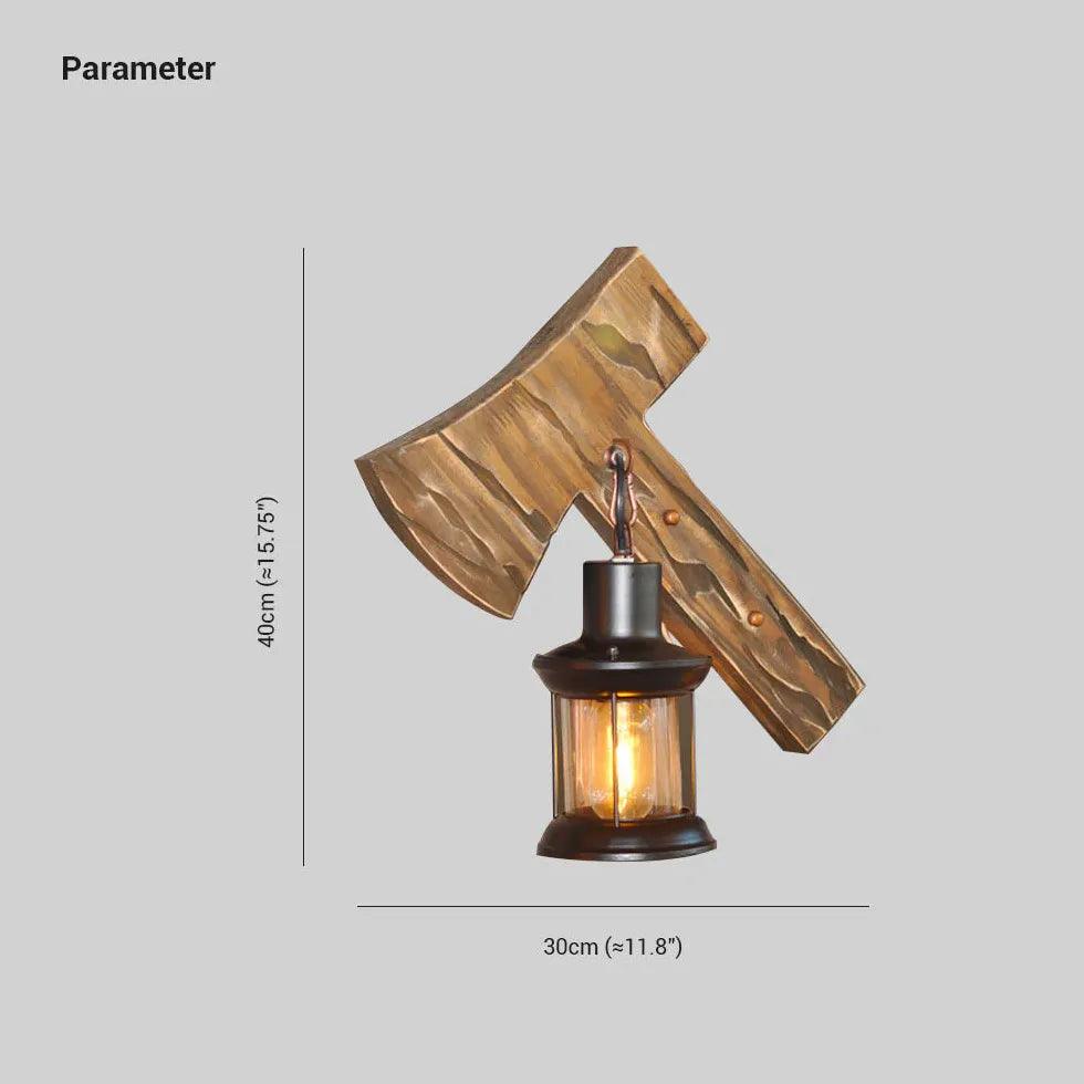Lanterns Hanging Wood Vintage Wall Lights - Clowas