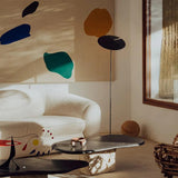 Large Black Disc Modern Table Lamp - Clowas