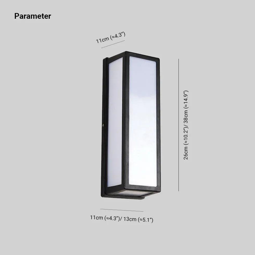 Large External Wall Lights Black - Clowas