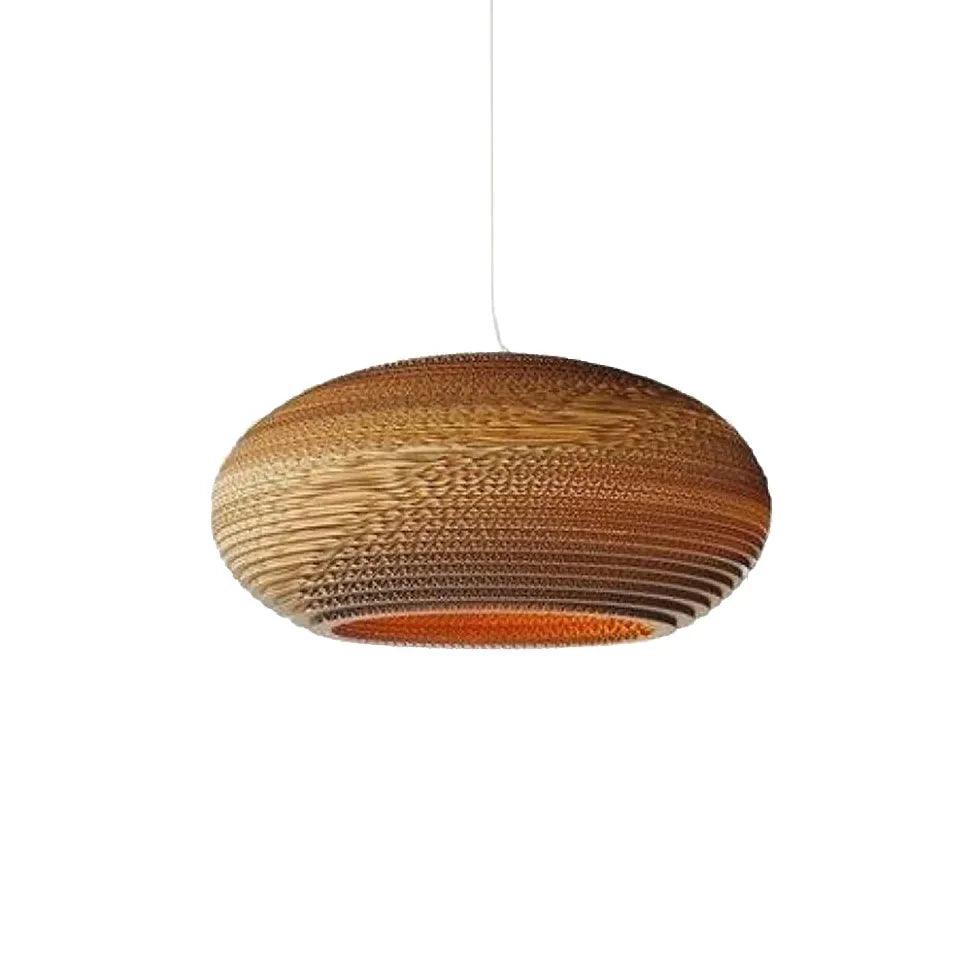 Layered Braided Design Rattan Vintage Pendant Light - Clowas