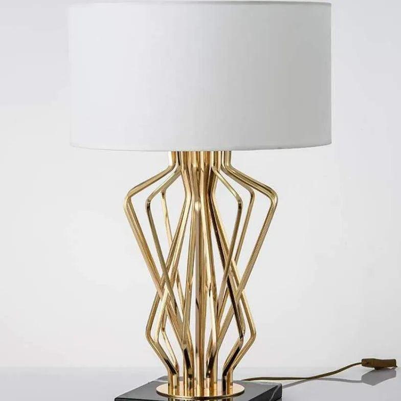 Modern Design Table Lamp with Circular Shade - Clowas