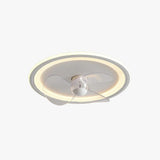 Modern White Ceiling Fan Light for Bedroom