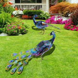Peacock Lawn Light Art Solar Garden Light - Clowas