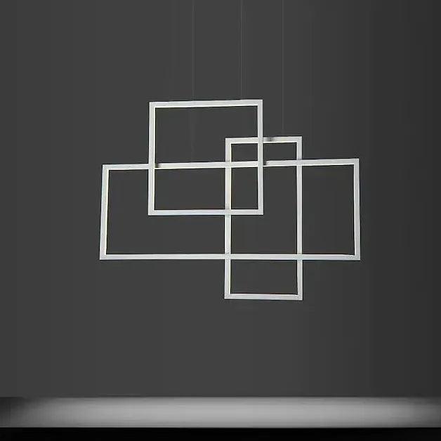 Multiple Rectangular Black Minimalist Pendant Lights - Clowas