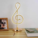 Golden Musical Note Creative Table Lamp - Clowas