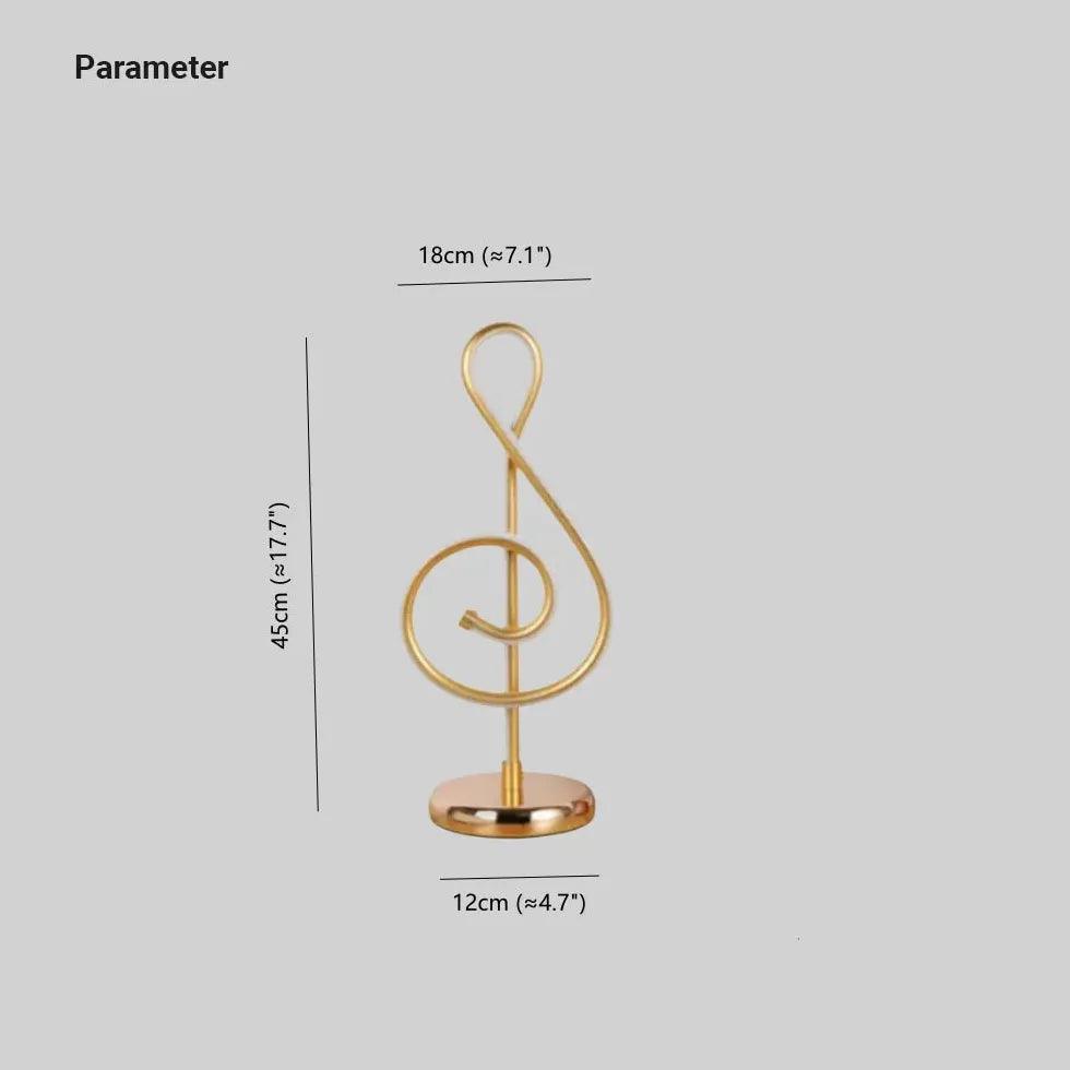 Golden Musical Note Creative Table Lamp - Clowas