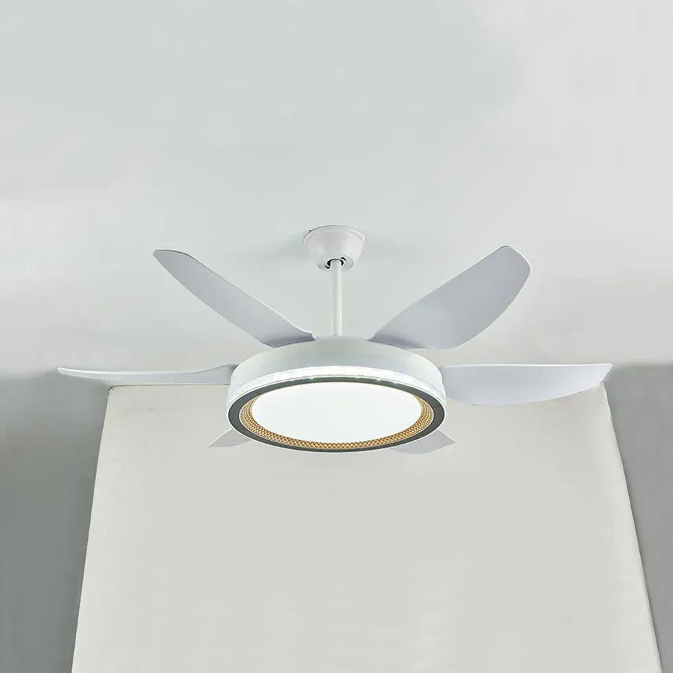 LED White Modern Living Room Fan Light - Clowas