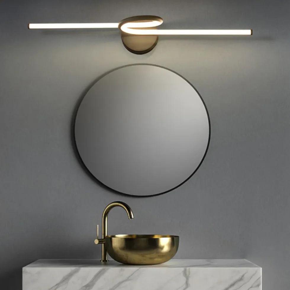 Spiral Linear Led Bathroom Wall Lights - Clowas