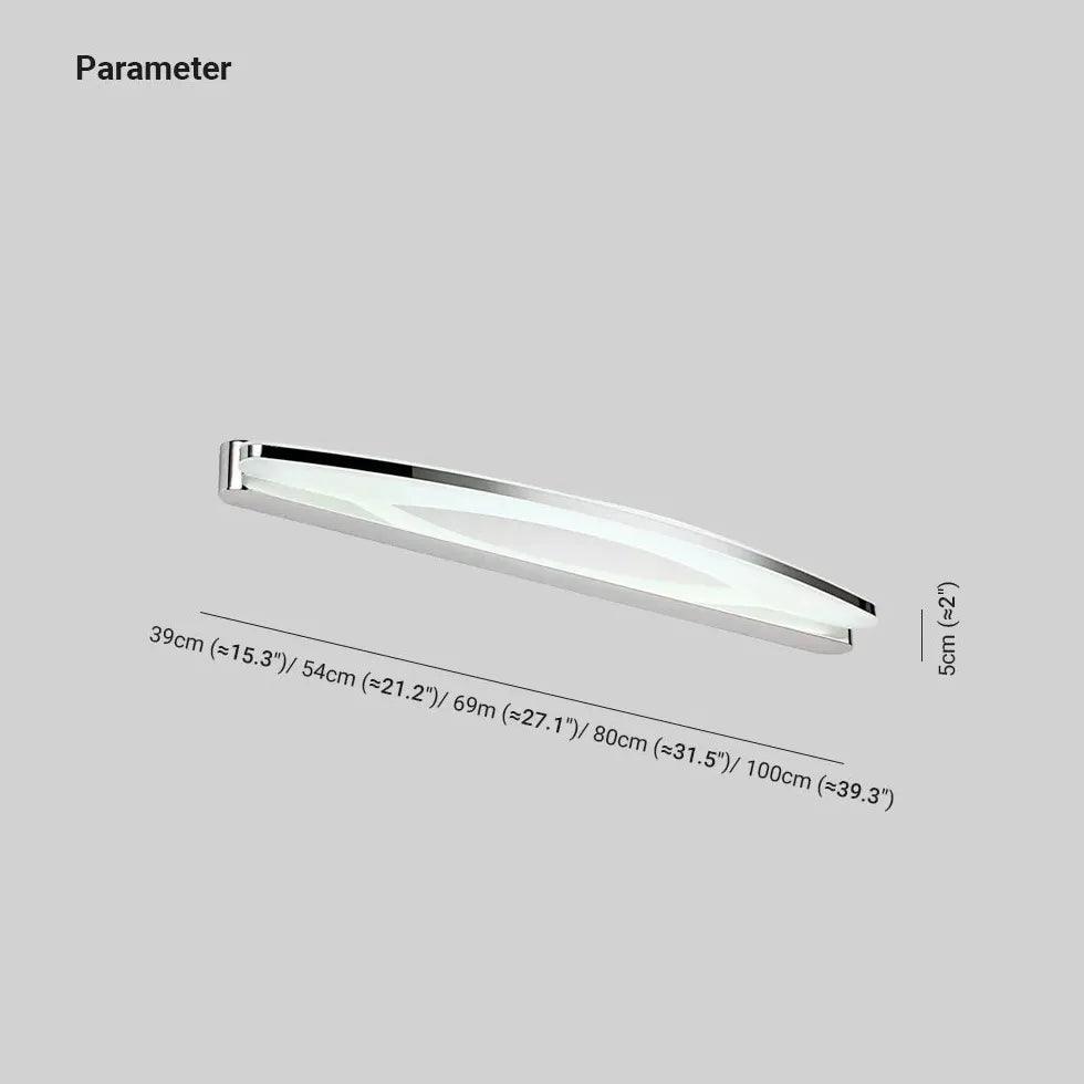 Oval Silver Led Bathroom Mirror Lights - Clowas