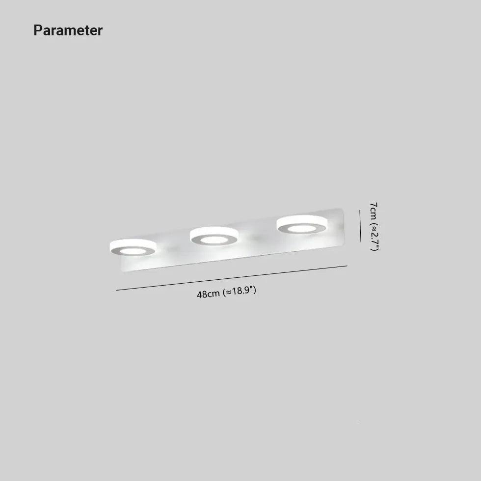 Round Led White Bathroom Wall Lights - Clowas