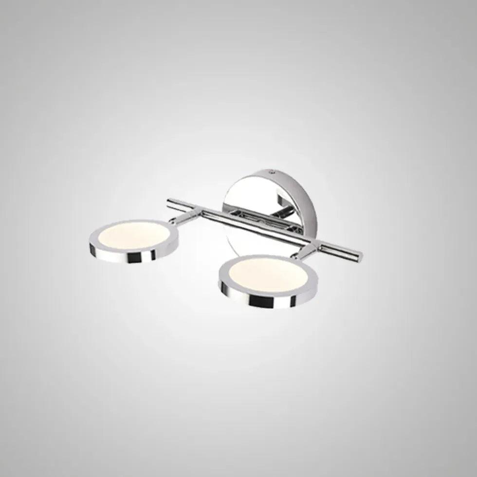 Chrome Round Adjustable Bathroom Wall Lights - Clowas