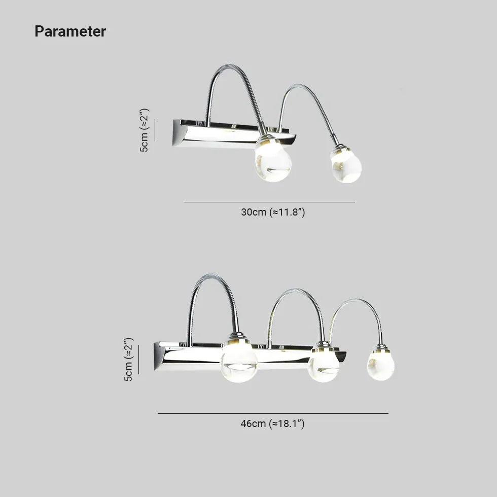 Silver Spring Pipe Bathroom Wall Lights - Clowas