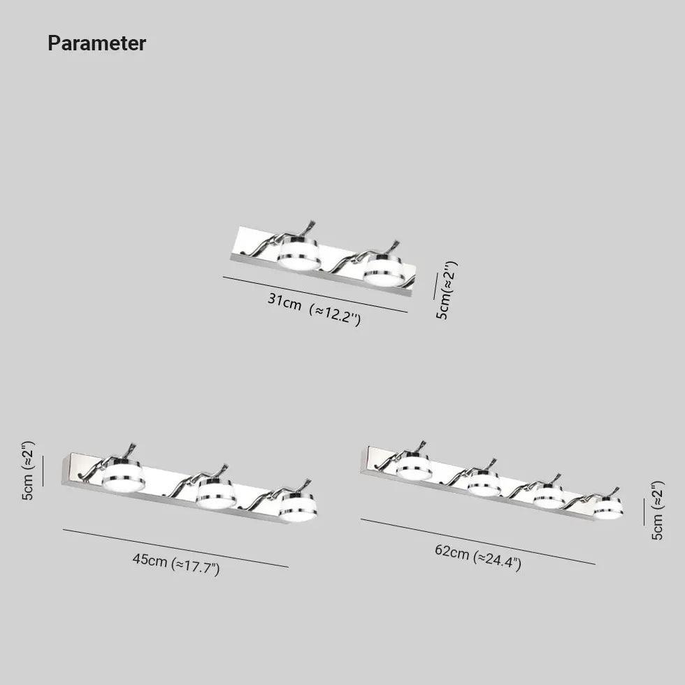 Stainless Steel Vanity Bathroom Wall Lights - Clowas