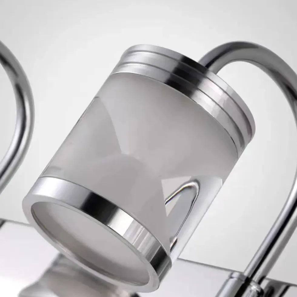 hourglass shaped Silver Bathroom Wall Lights - Clowas