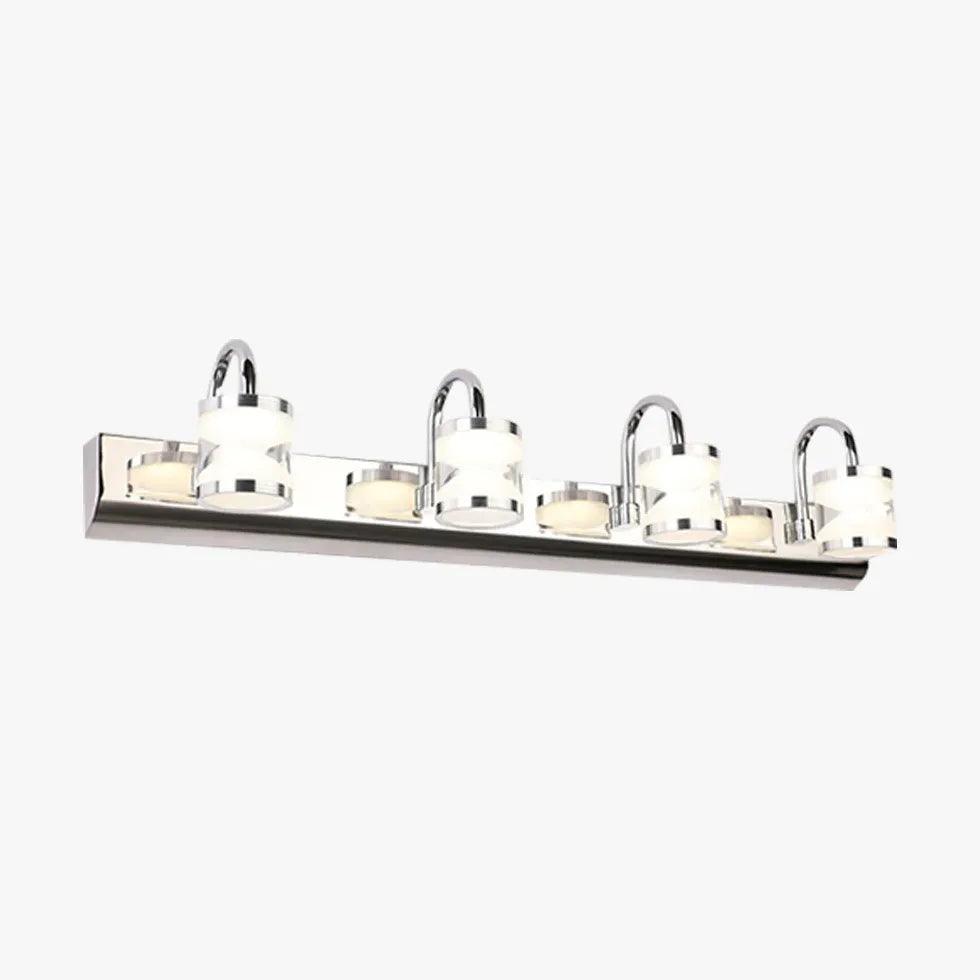 hourglass shaped Silver Bathroom Wall Lights - Clowas