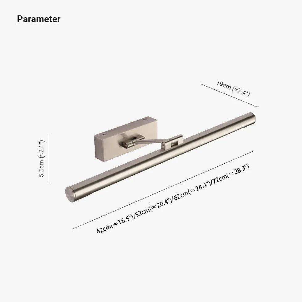 Nickel Linear Led Bathroom Mirror Lights - Clowas