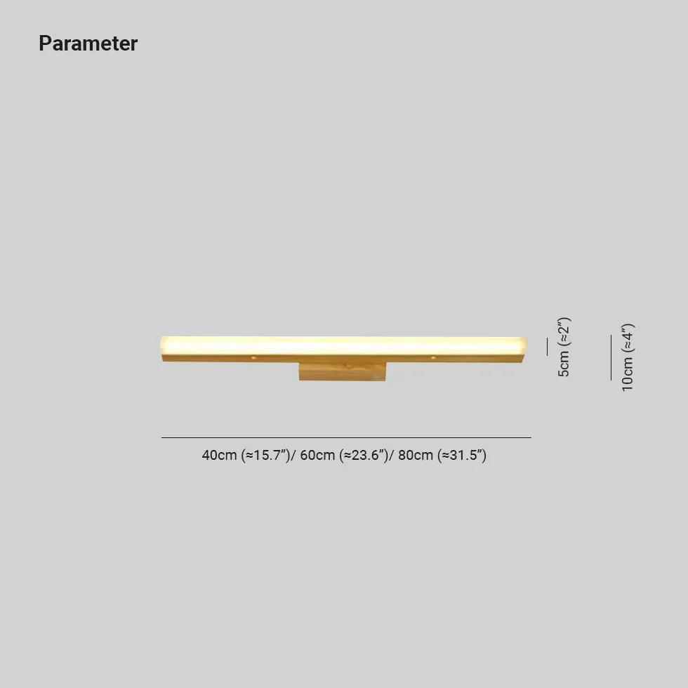 Linear Led Wooden Mirror Lights - Clowas