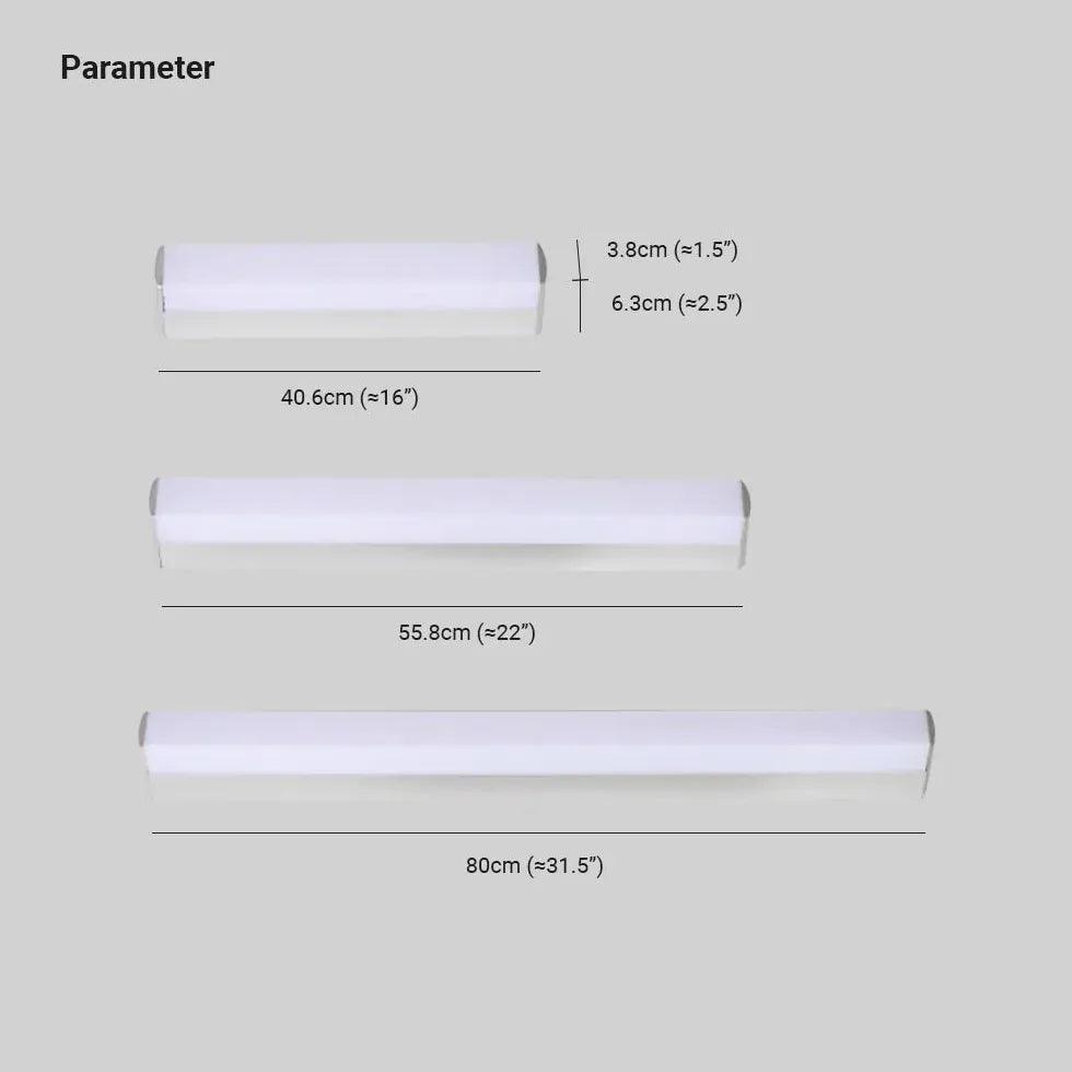 Rectangular Led White Bathroom Wall Lights - Clowas
