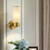 Cylinder for Bathroom Brass Wall Lights - Clowas