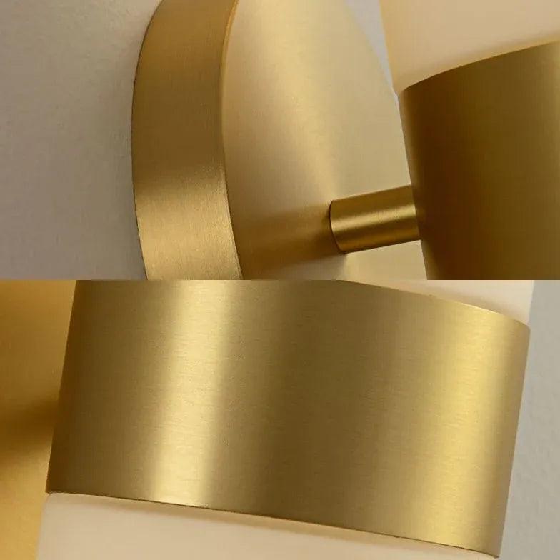 Cylinder for Bathroom Brass Wall Lights - Clowas