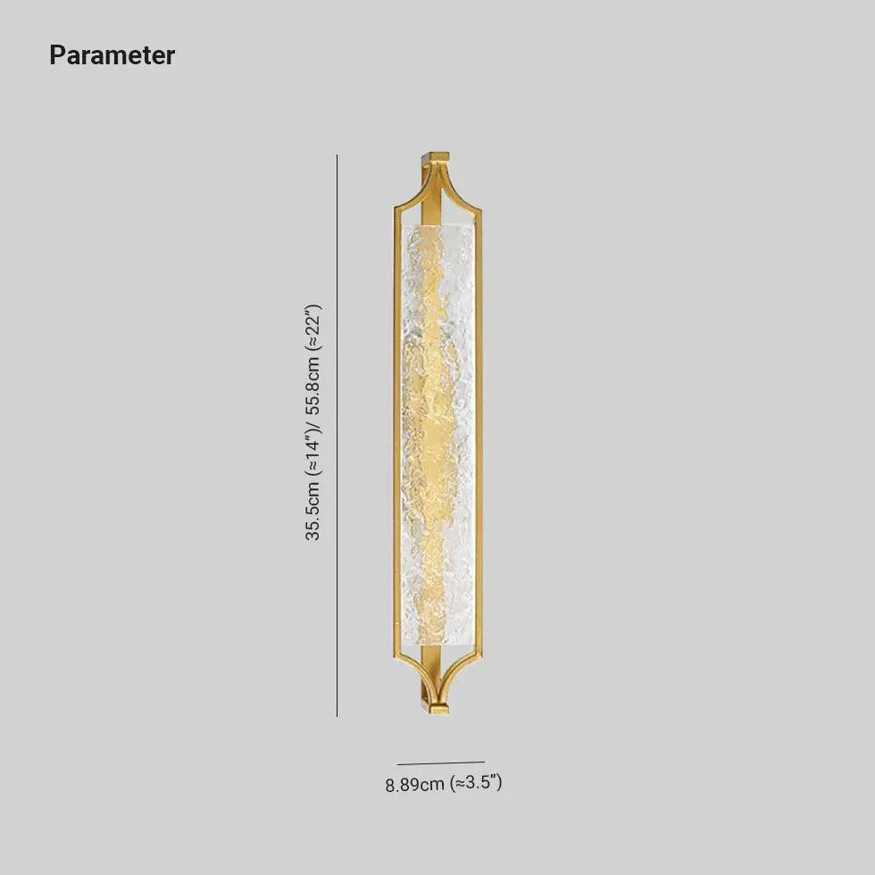 Water Grain Led Gold Bathroom Wall Lights - Clowas