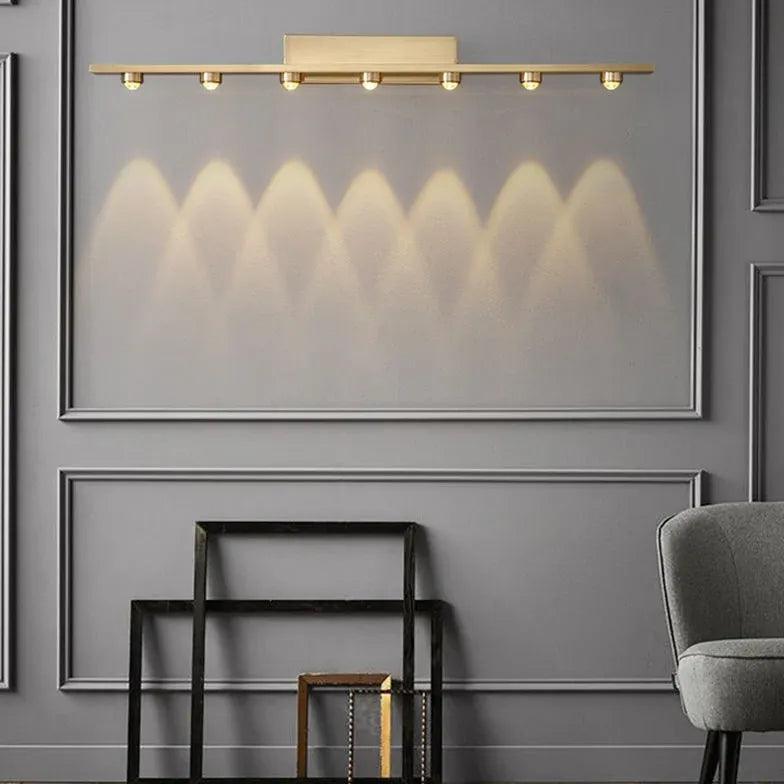 Brushed Process Led Gold Wall Lights - Clowas