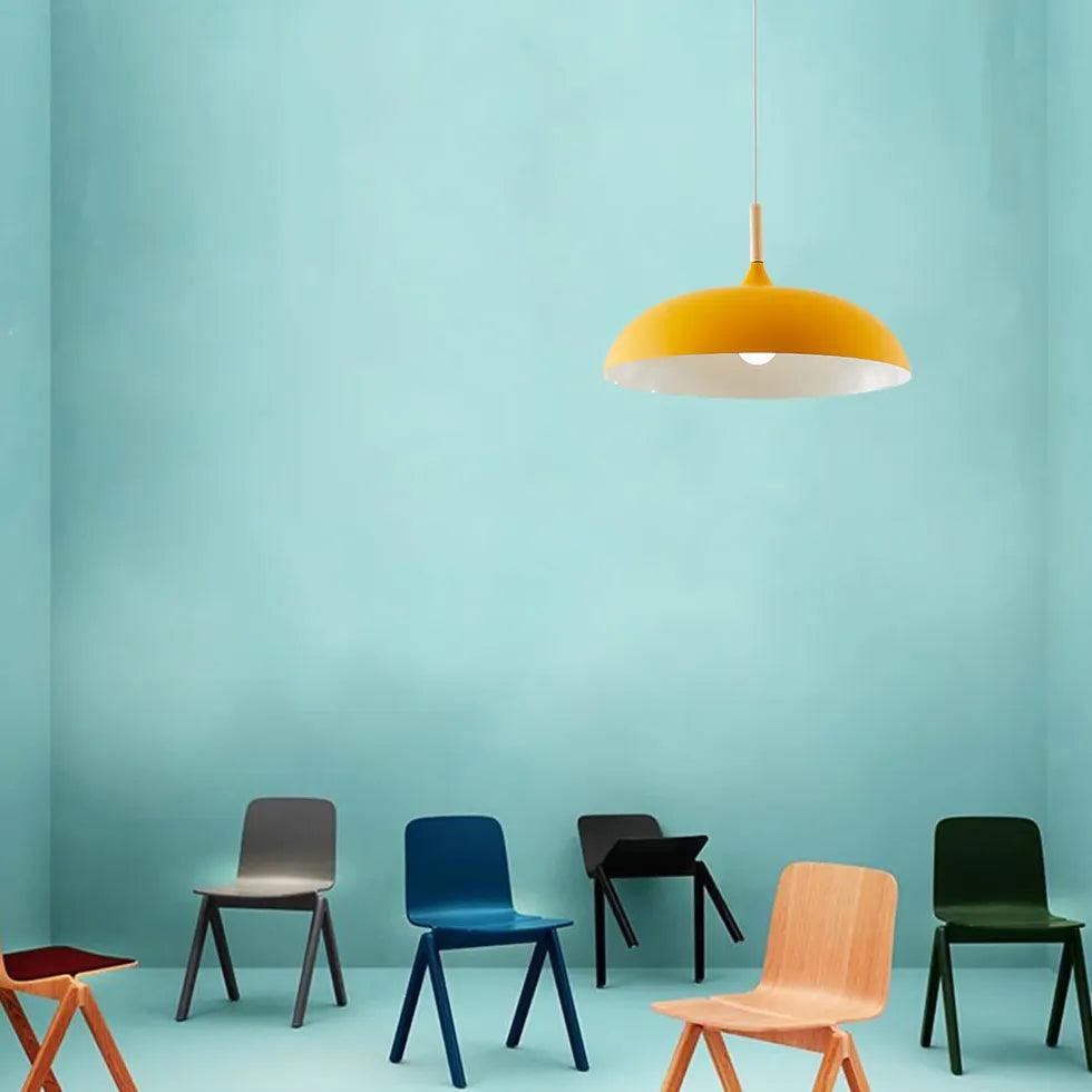 Matte Minimalist Round Modern Pendant Light - Clowas
