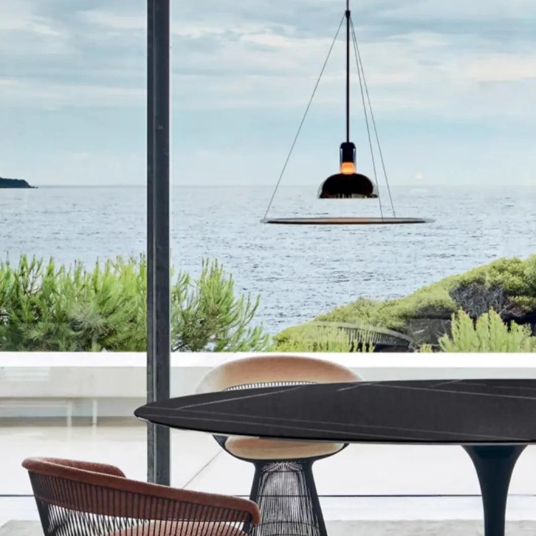 Two-Tone Disc Modern Minimalist Pendant Light - Clowas