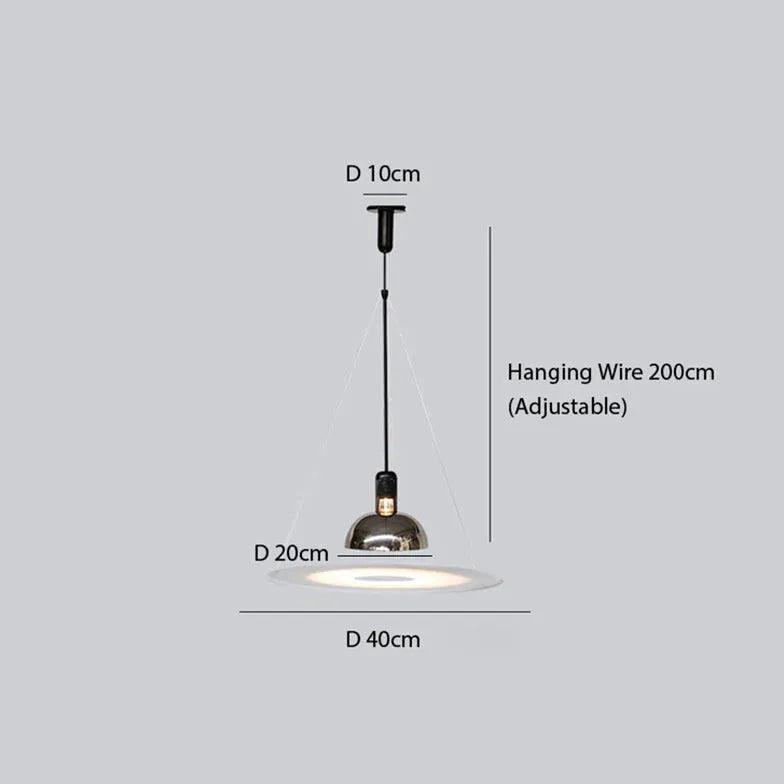 Two-Tone Disc Modern Minimalist Pendant Light - Clowas