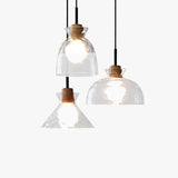 Levy Minimalist Geometric Glass Pendant Light - Clowas