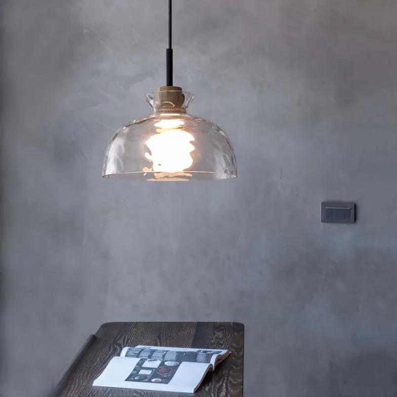 Levy Minimalist Geometric Glass Pendant Light - Clowas