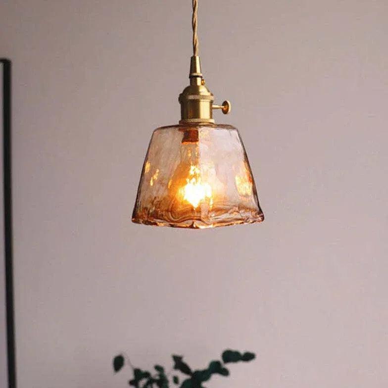 Bell Shape Glass Industrial Pendant Light - Clowas