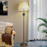 Light Beige Trapezoidal Retro Floor Lamp - Clowas