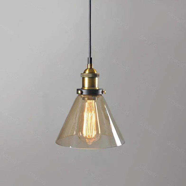 light clear amber smoke pendant light - Clowas