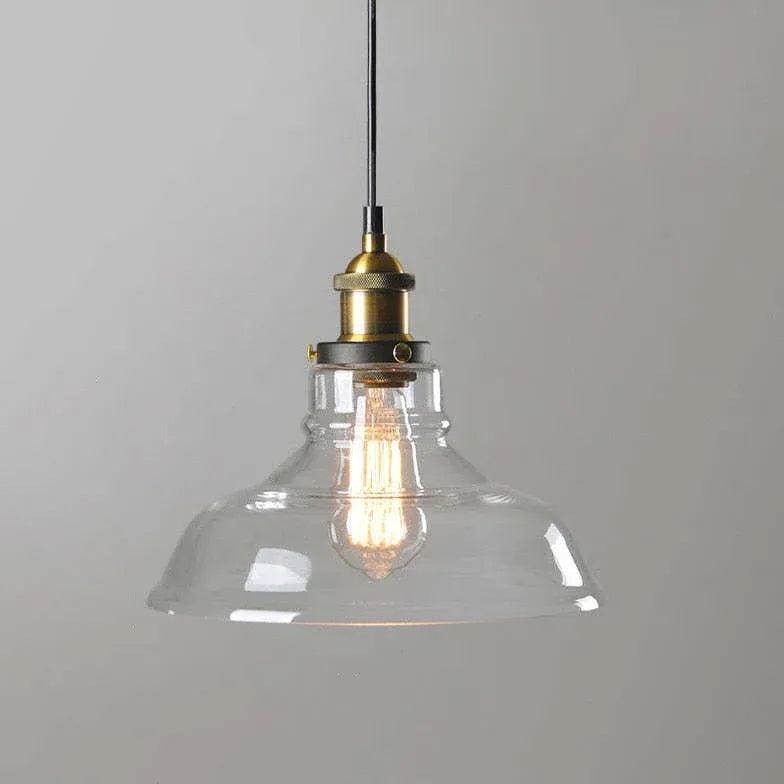 light clear amber smoke pendant light - Clowas