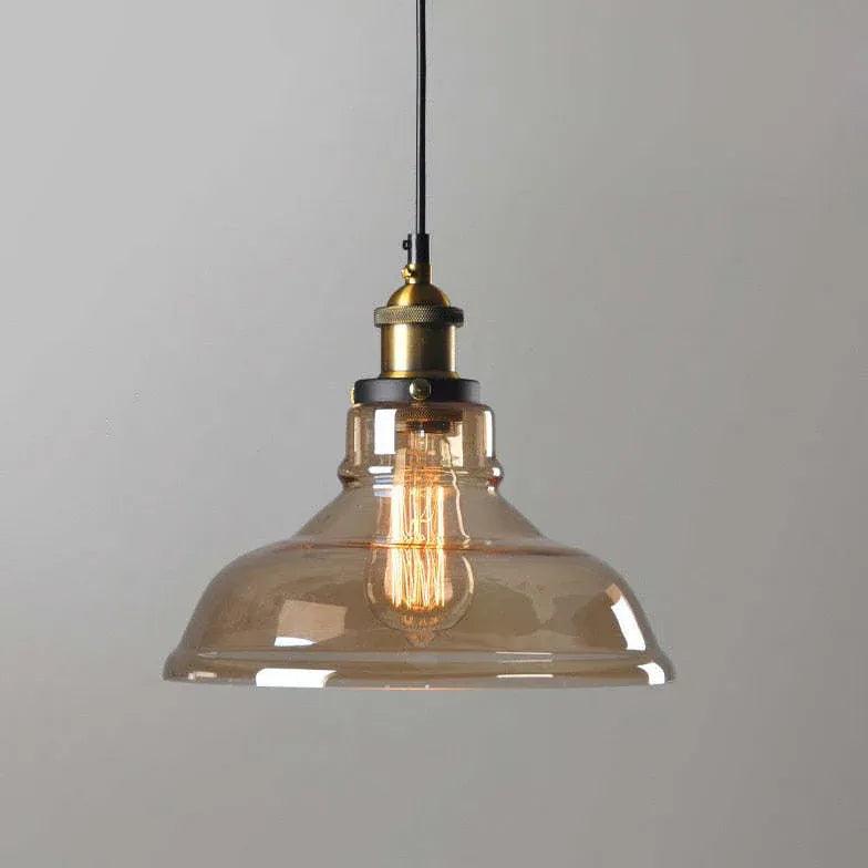 light clear amber smoke pendant light - Clowas