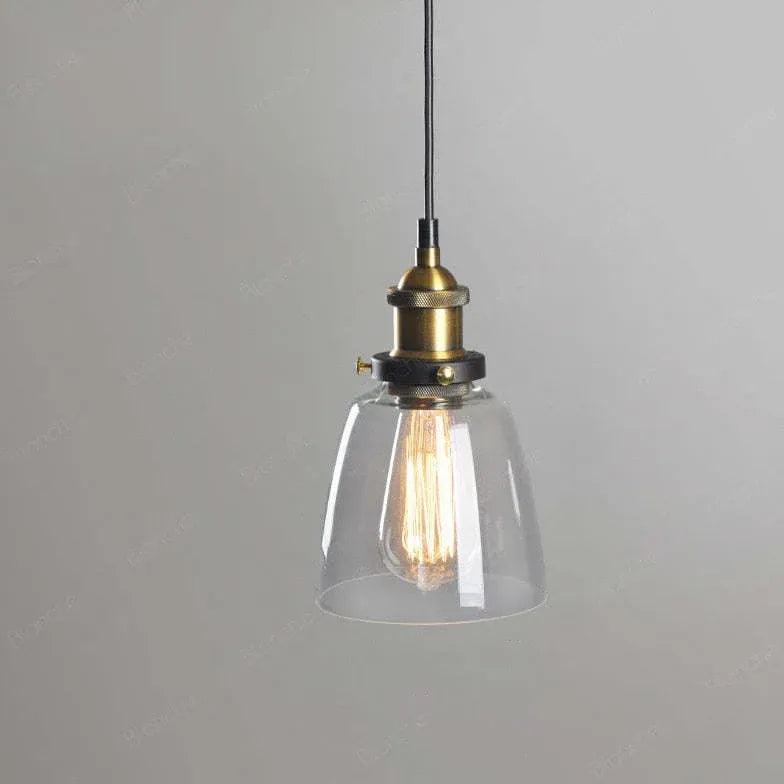 light clear amber smoke pendant light - Clowas