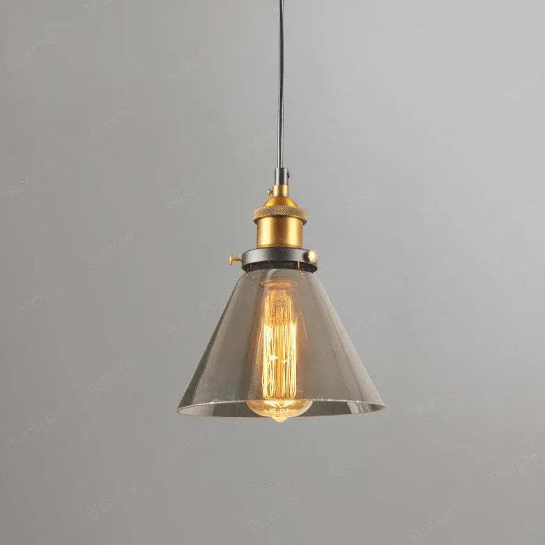 light clear amber smoke pendant light - Clowas