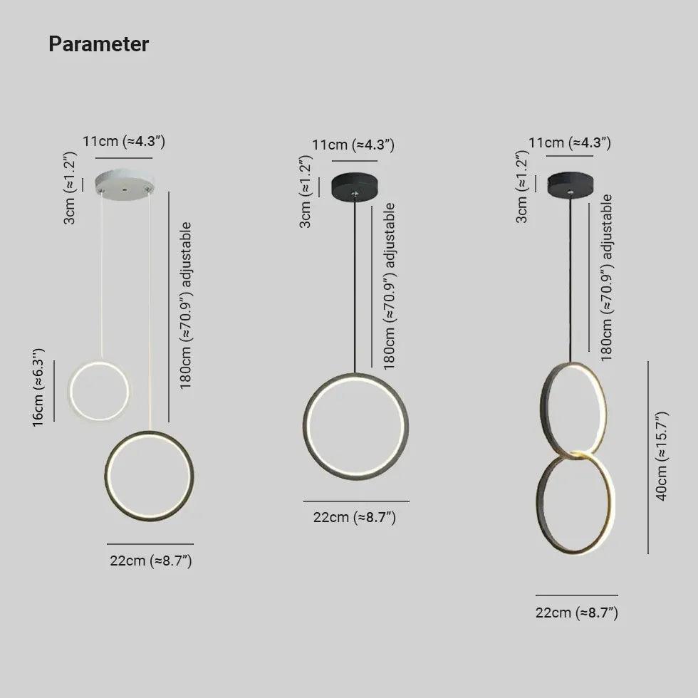 Light Geometry Bedroom Modern Pendant Light - Clowas