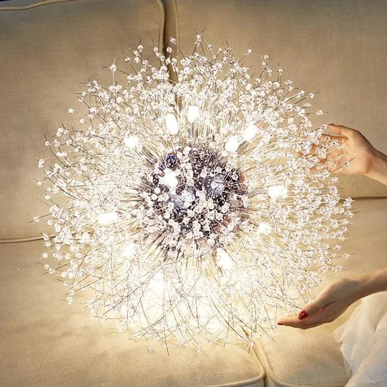 Starburst Gold Crystal Modern Chandelier - Clowas