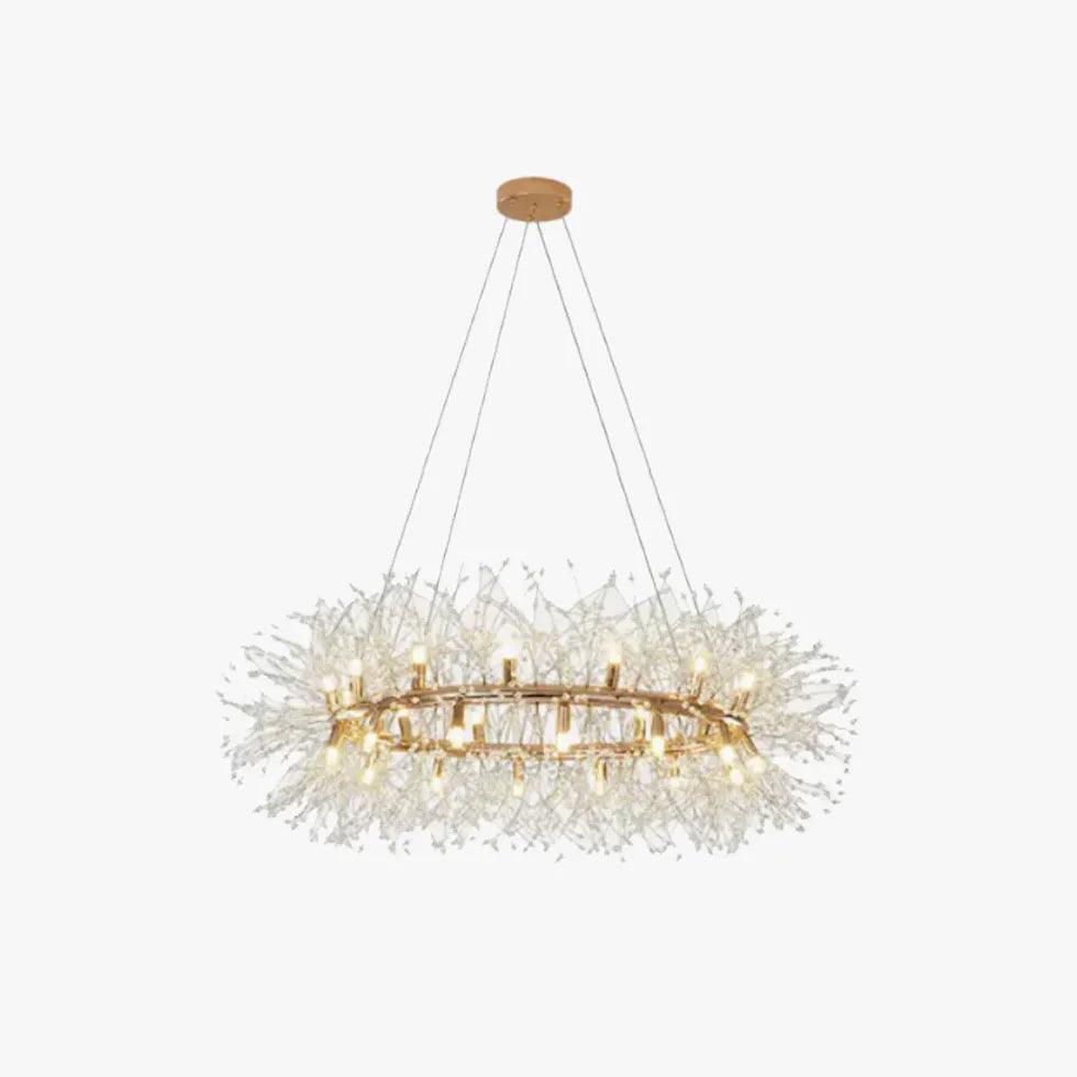 Star Branches Crystal Gold Chandelier - Clowas