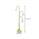 Multi-Head White Flower Green Floor Lamp - Clowas