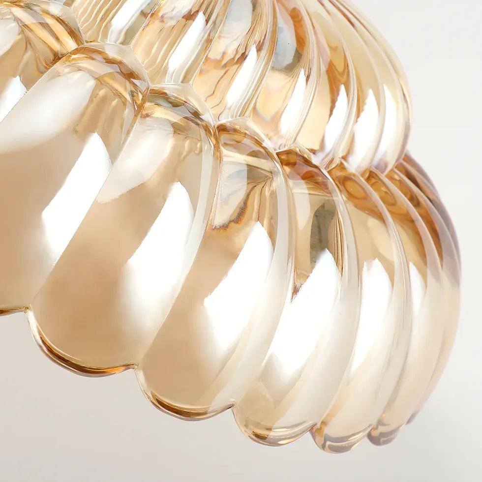 Petal Shaped Glass Lampshade Vintage Ceiling Light - Clowas