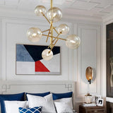 Line Glass Ball LED Modern Pendant Light - Clowas