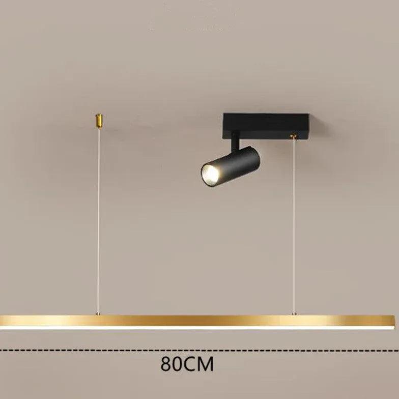 Linear Gold Minimalist Kitchen Pendant Light - Clowas
