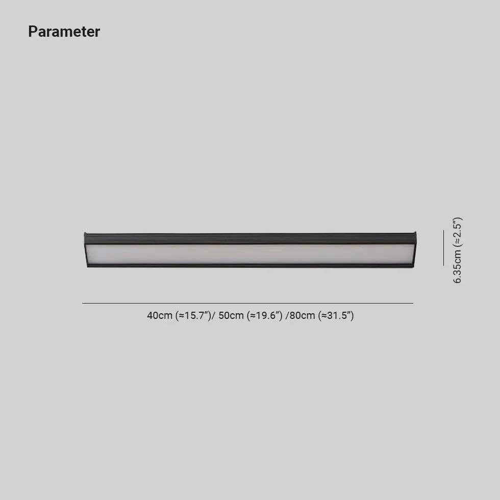 Linear LED Black Reading Light - Clowas